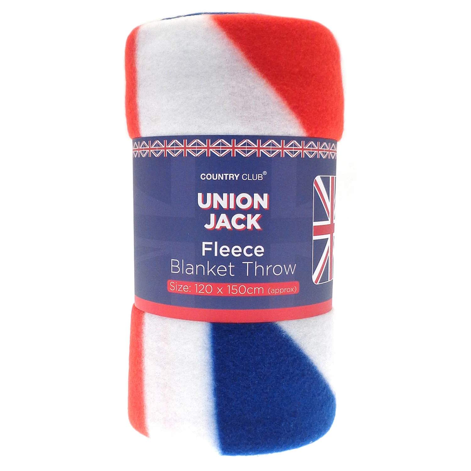 Union Jack Flag Fleece Throw Blanket Wrap Sofa Team GB 150cm