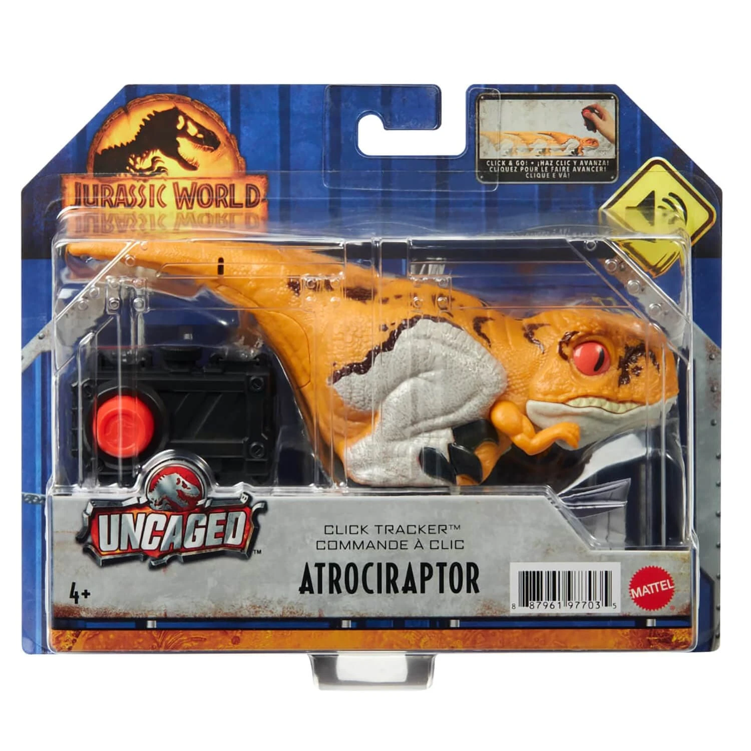 Jurassic World Dominion Uncaged Click Tracker Dinosaur Toy 17cm - Image 4