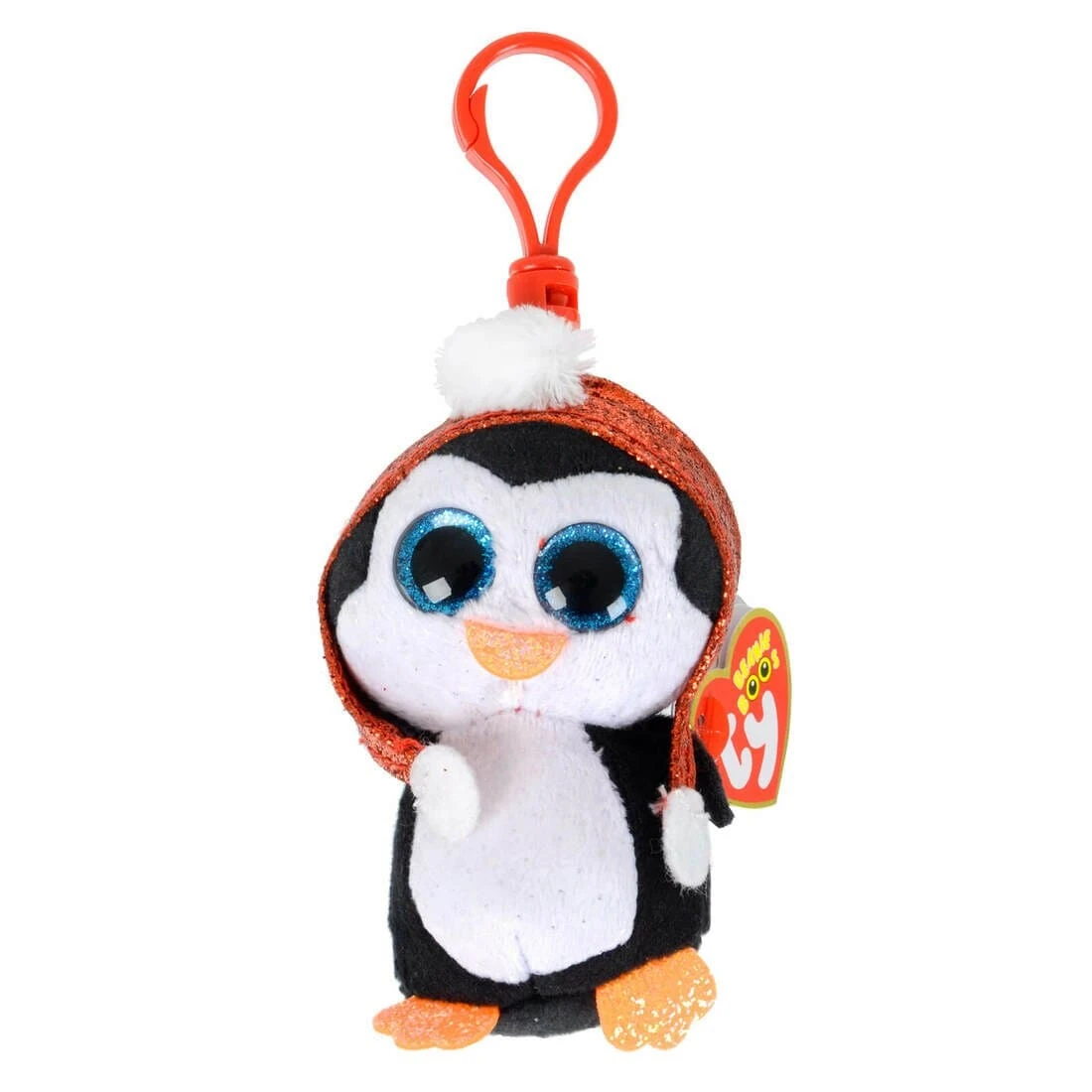 Ty Beanie Boos Clip Plush Christmas Edition Glitter Eyes 10cm - Image 3