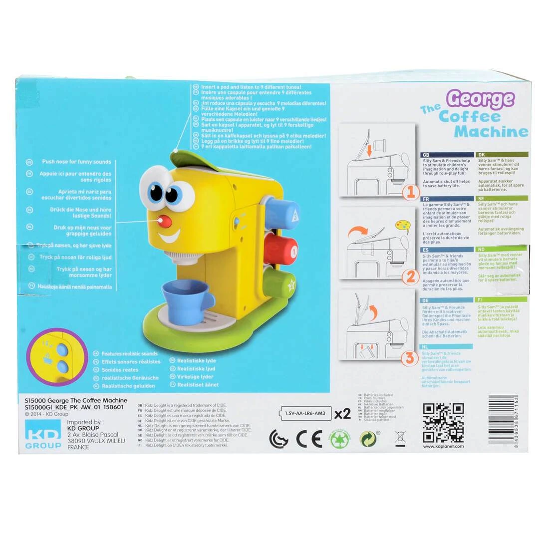 George The Coffee Machine Toy Sounds Music 3 Pods 9 Tunes - Image 2