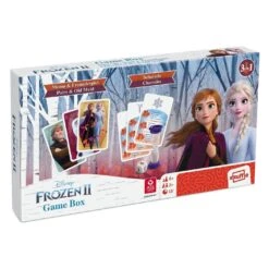 Disney Frozen 3 In 1 Card Games Box Charades Pairs Old Maid