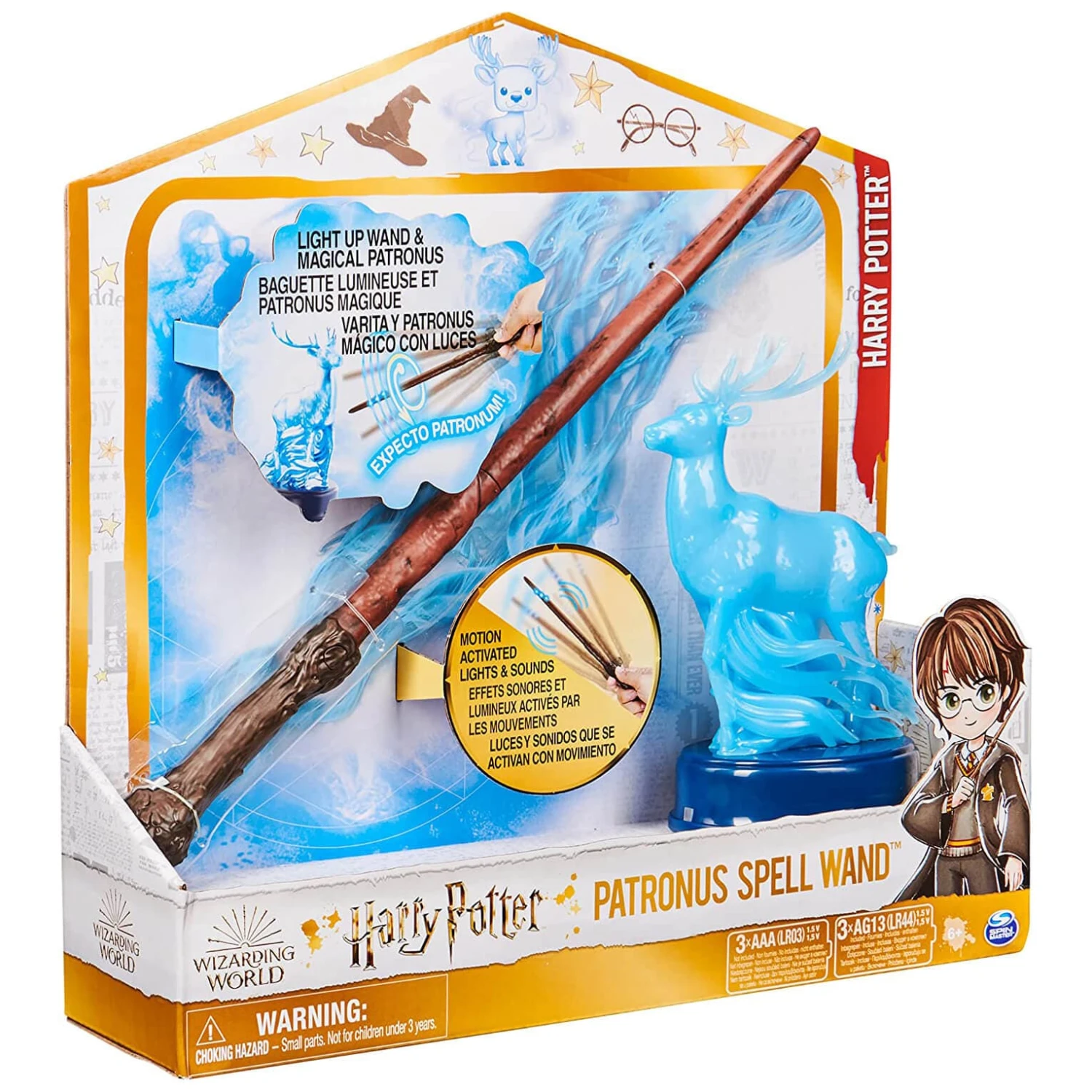 Harry Potter Patronus Spell Wand Light Up Motion Activated