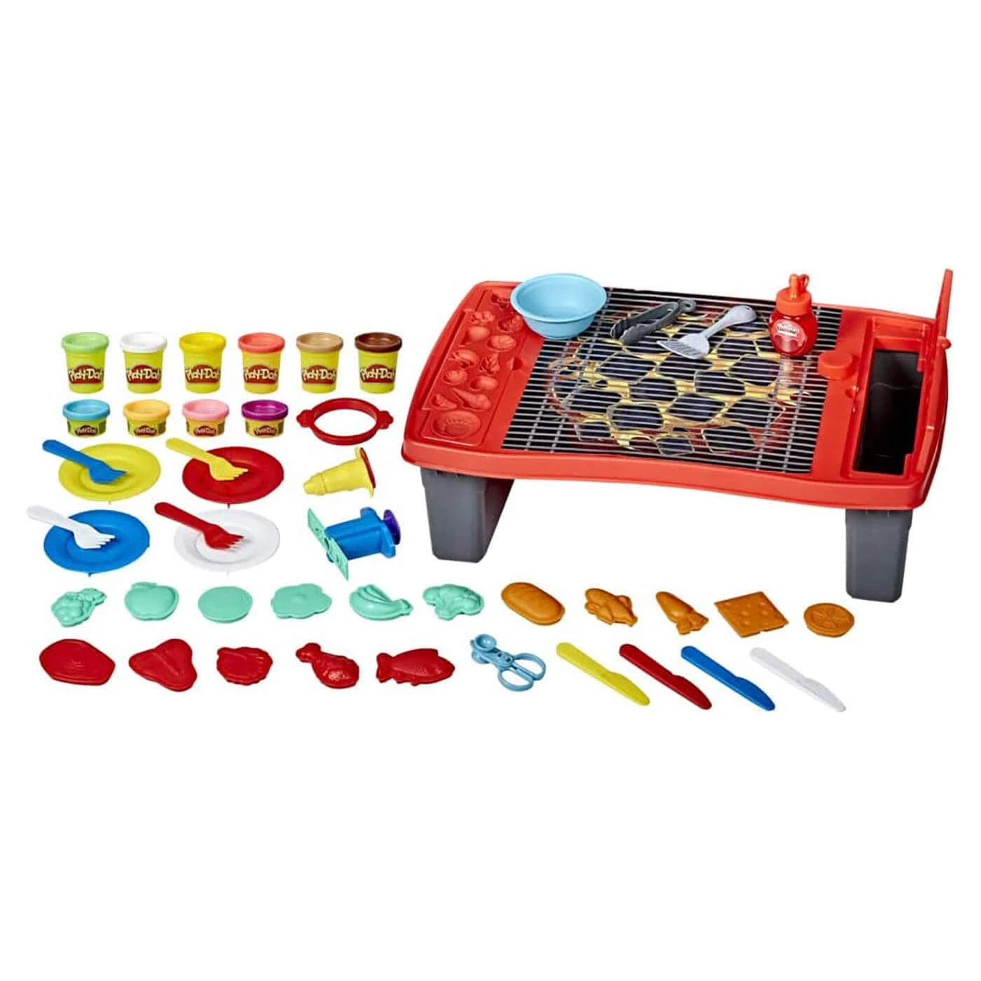 Play-Doh Kitchen Creations Big Grillin Playset 40 Piece BBQ Toy - Image 2