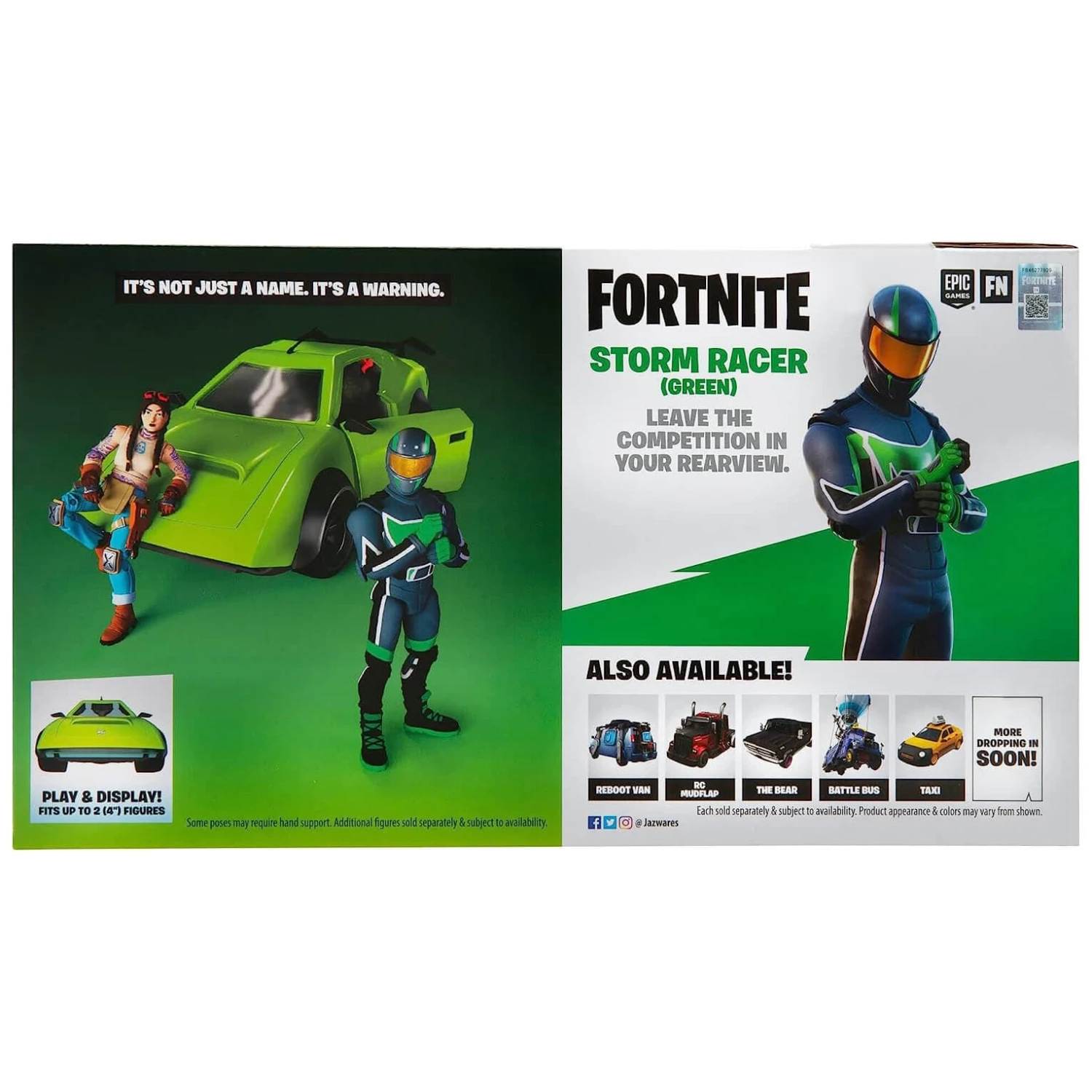 Fortnite Joy Ride Vehicle Whiplash Green Storm Racer Figure - Image 5