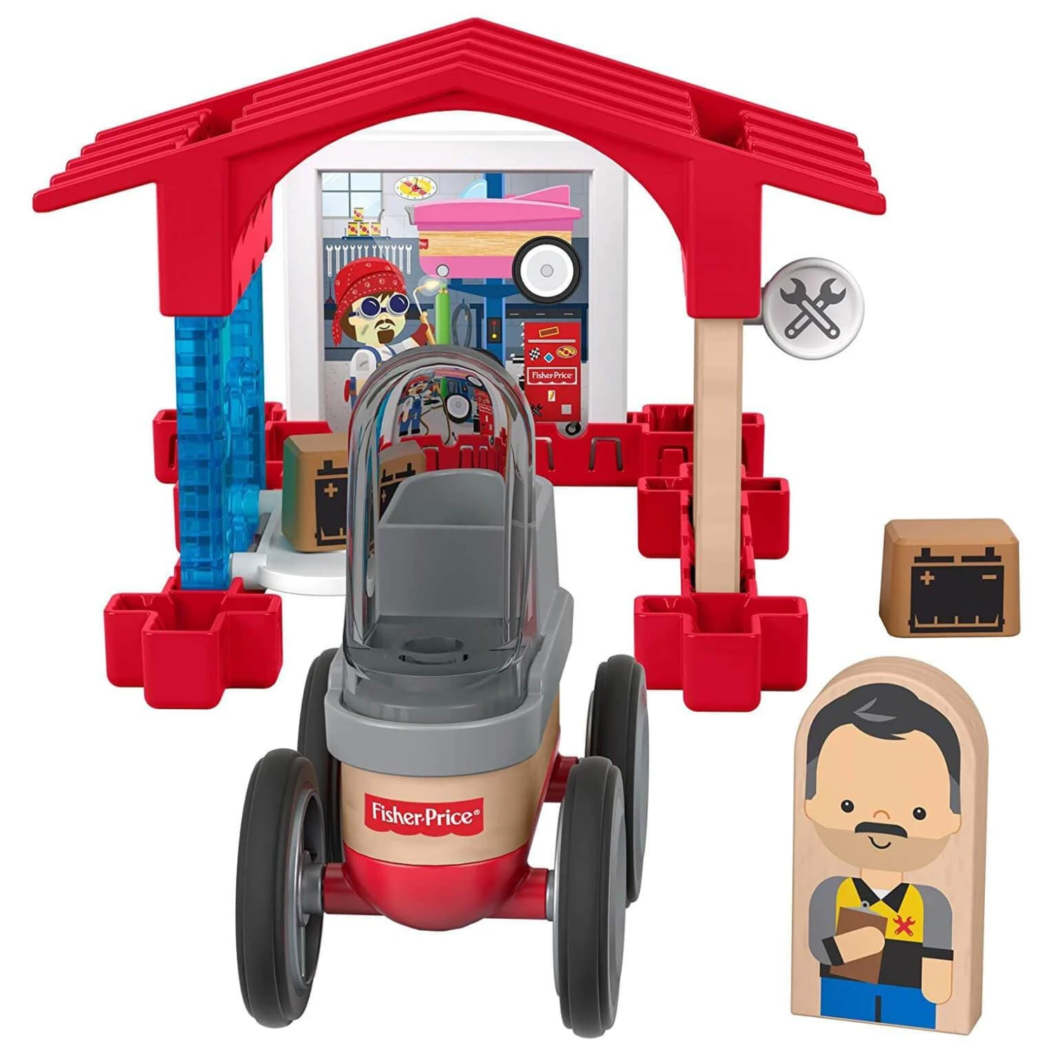 Fisher Price Wonder Makers Garage Building Set - Image 3