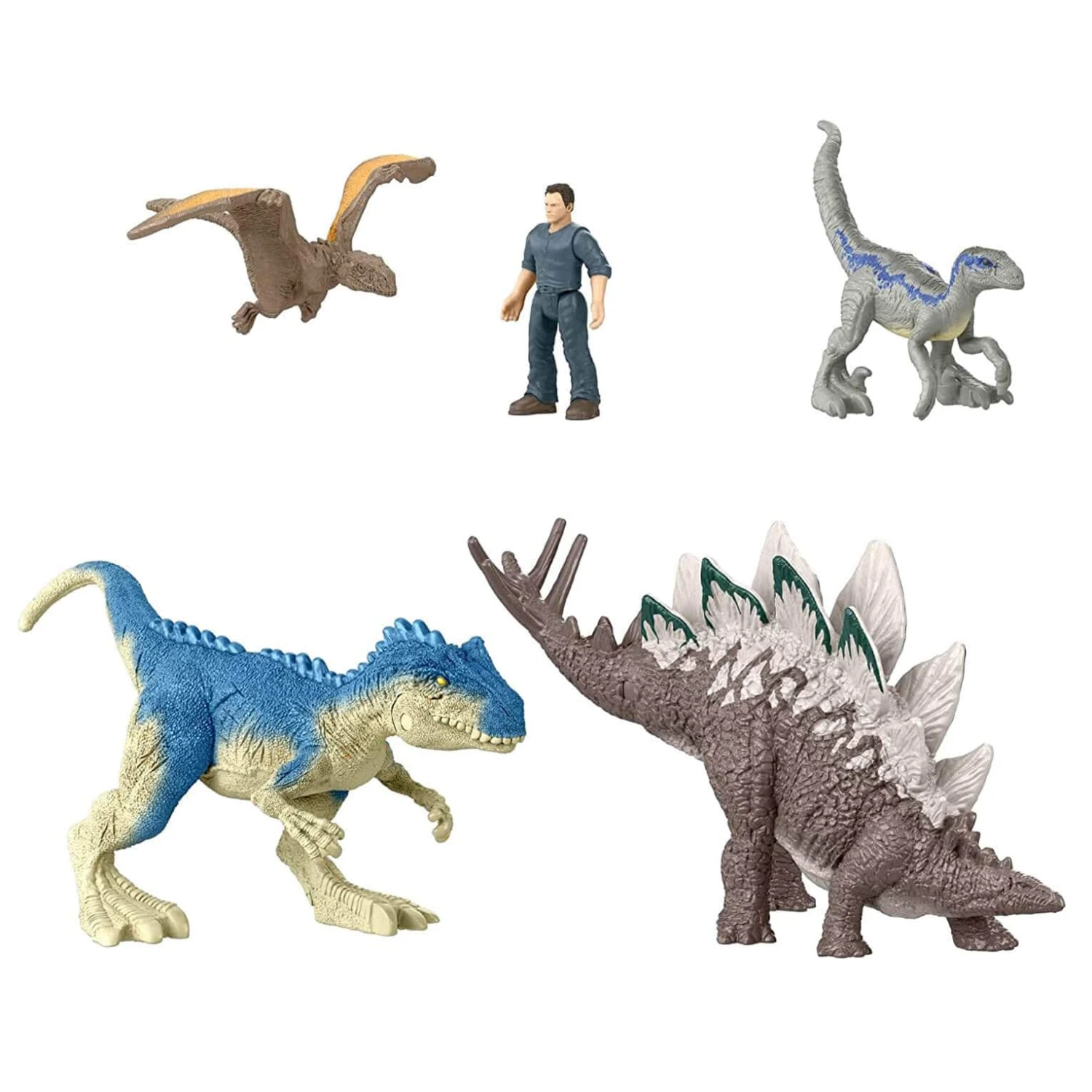Jurassic World Minis Pack Of 5 Dinosaur Theme Action Figures - Image 5