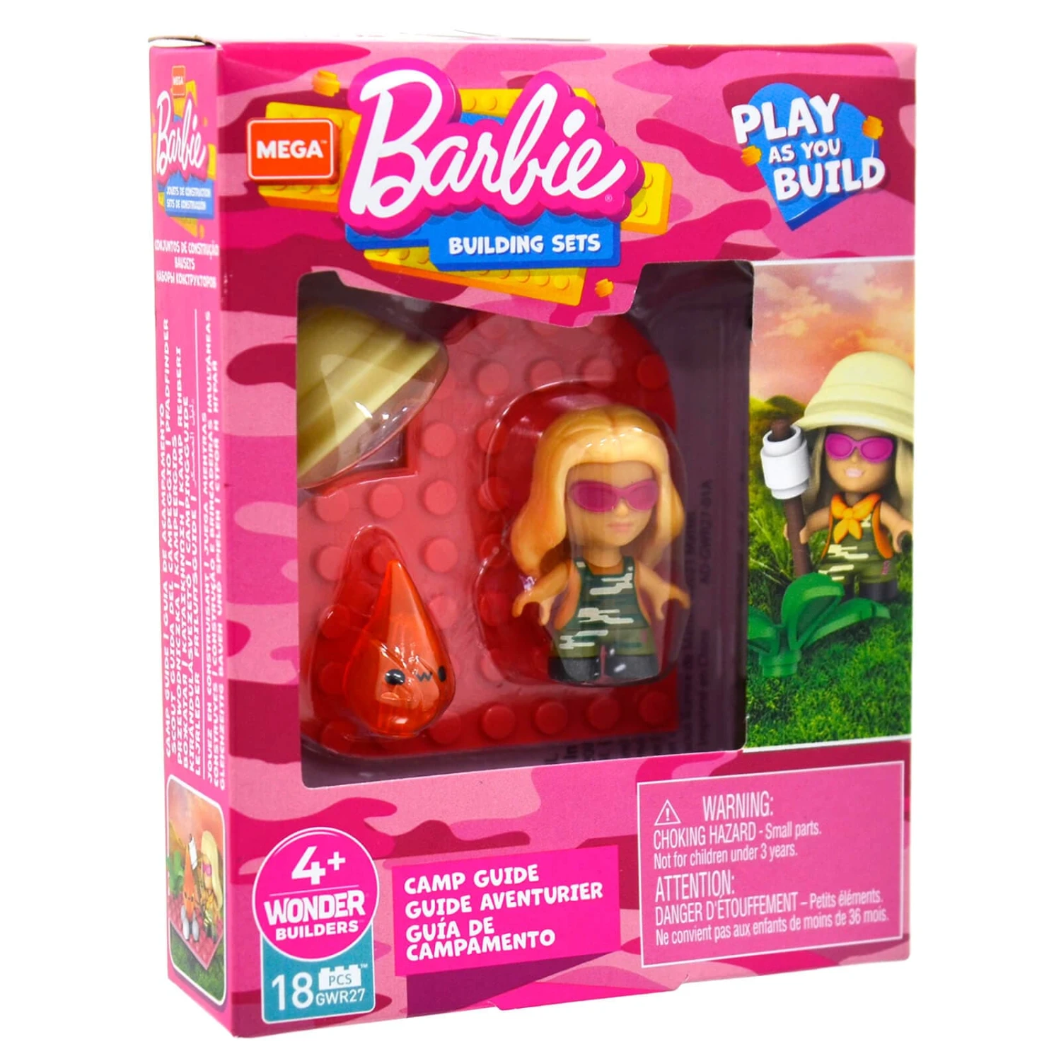 Barbie Mega Construx Micro Doll Building Set Heart Base