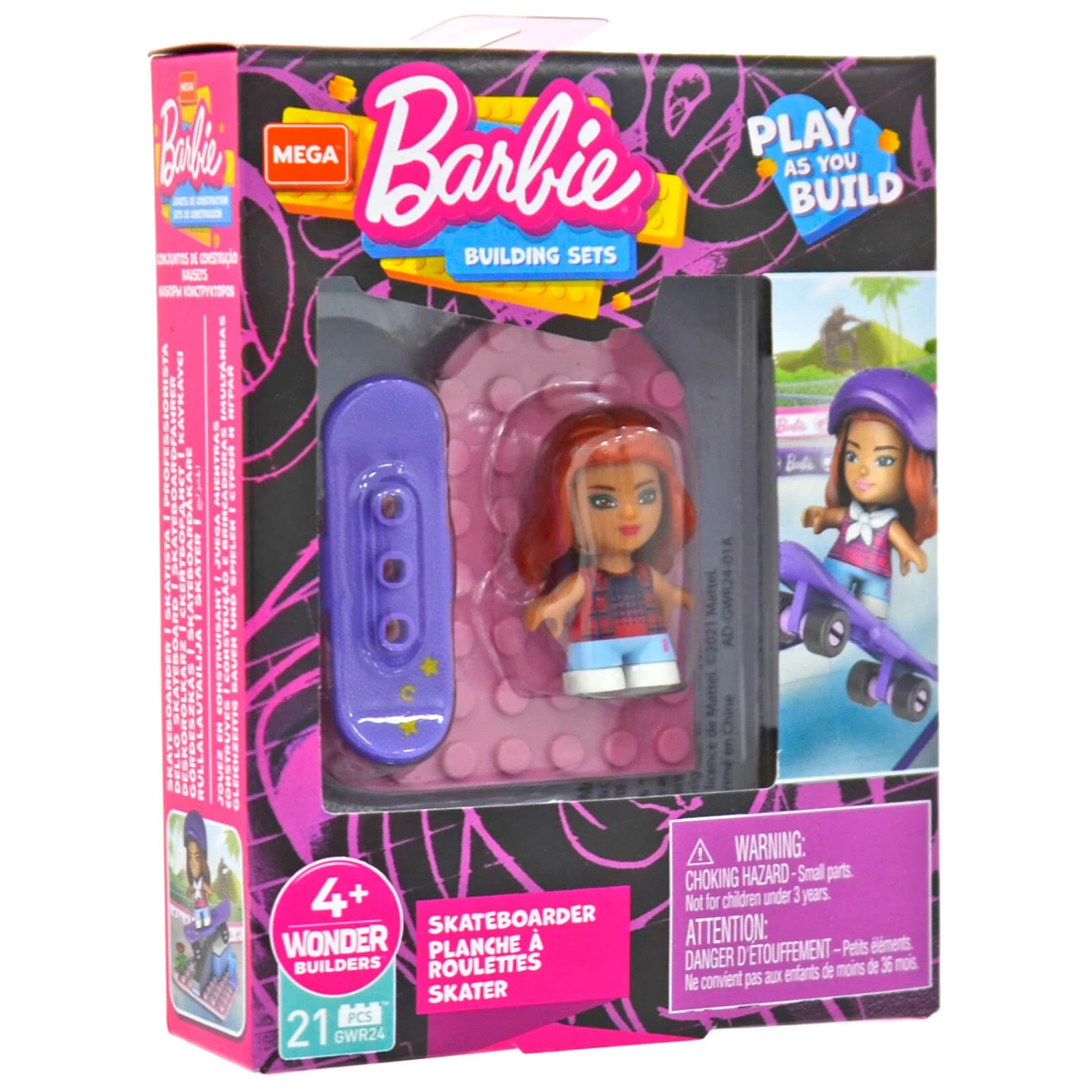 Barbie Mega Construx Micro Doll Building Set Heart Base - Image 3