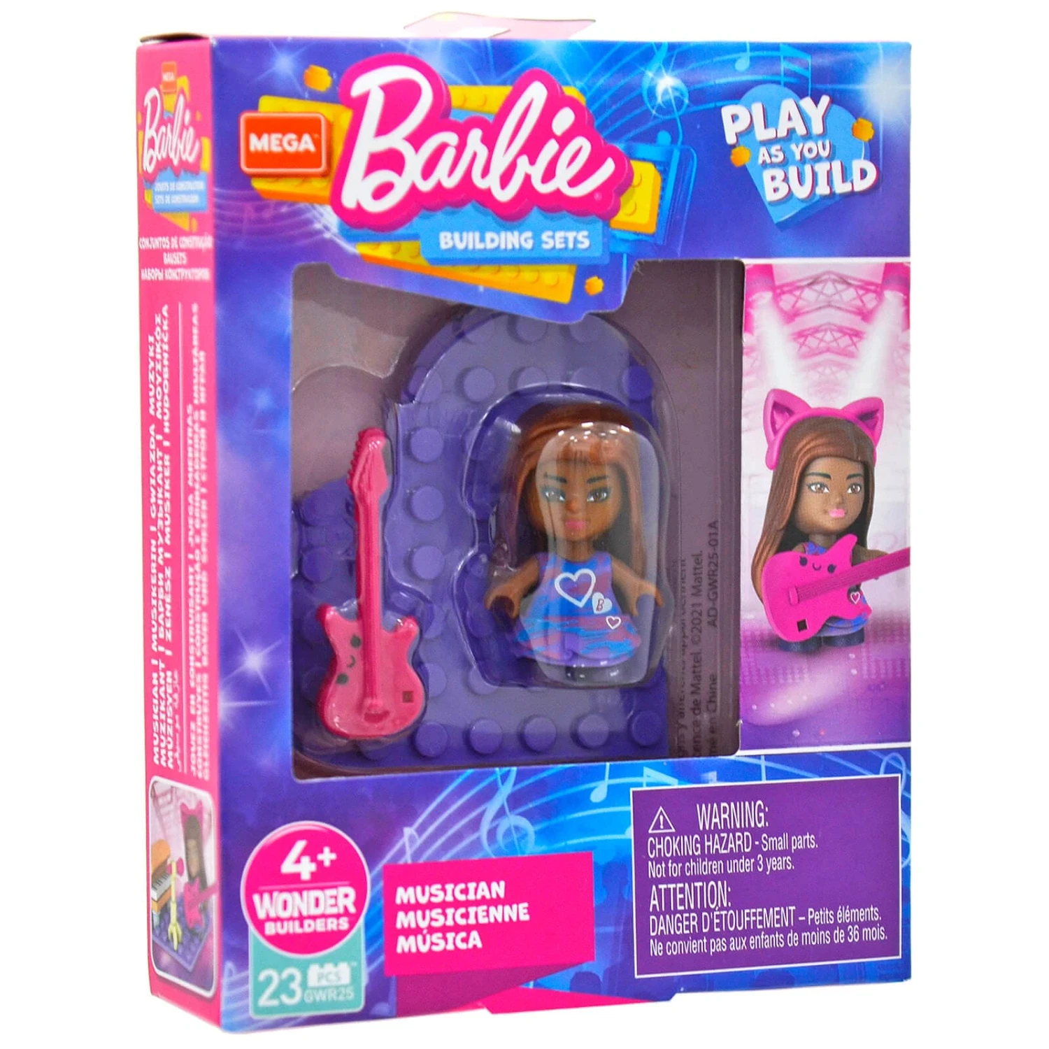 Barbie Mega Construx Micro Doll Building Set Heart Base - Image 6