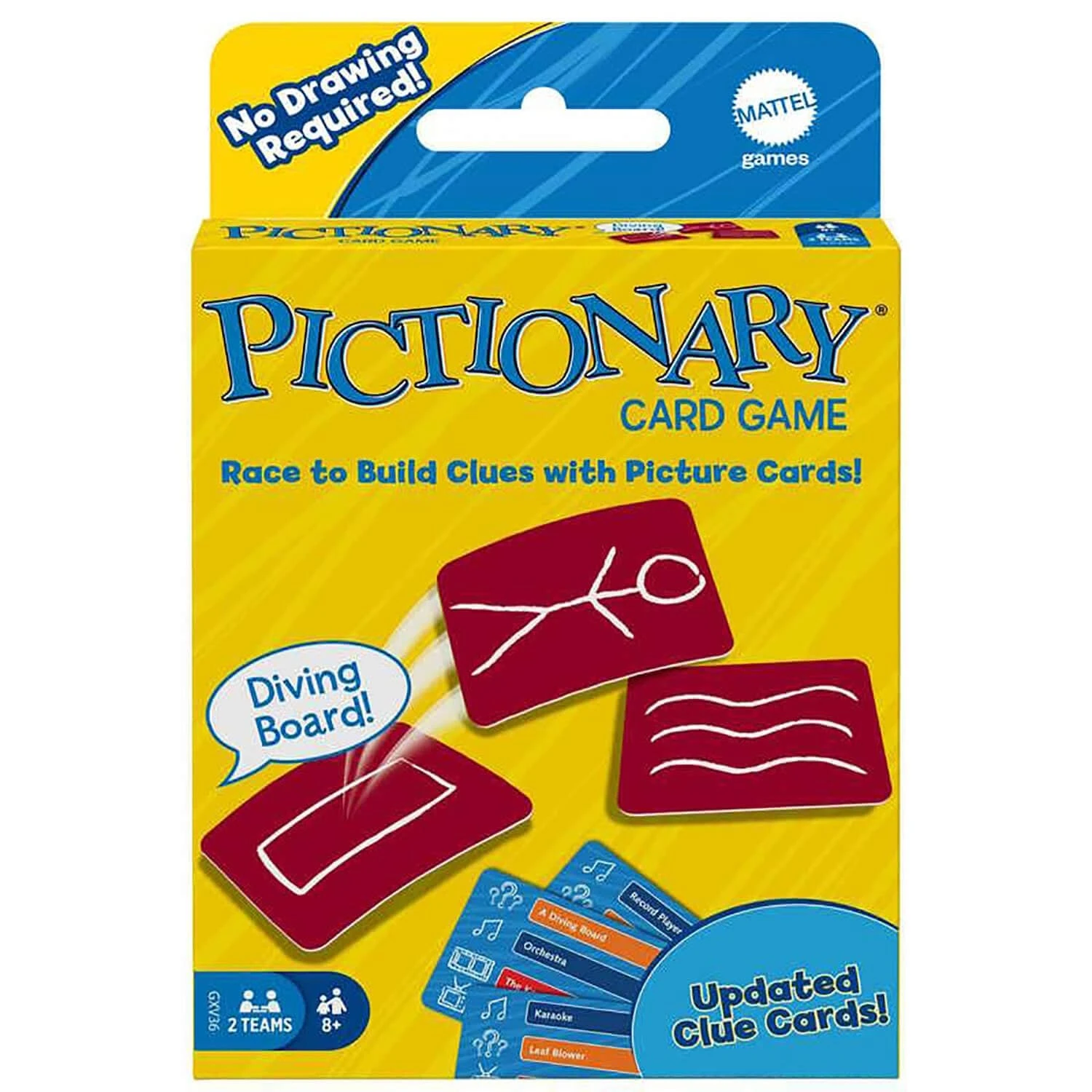 MATTEL Pictionary Card Game Picture Clue Cards Family Fun Age 8+