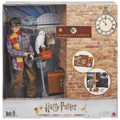 Harry Potter Hogwarts Express Platform Playset Doll Owl Luggage