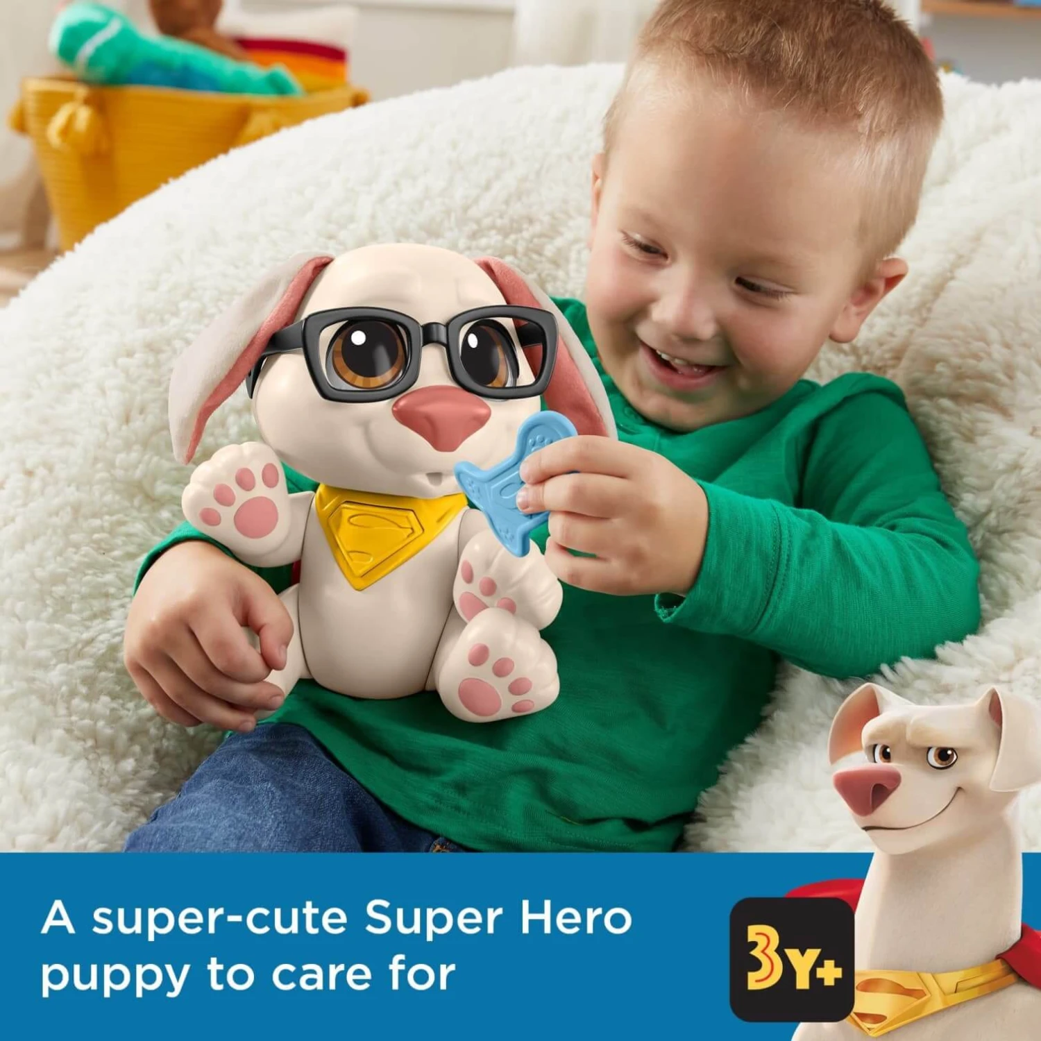 DC COMICS DC Super Pets Baby Krypto Interactive Puppy Sounds Music 20cm - Image 3