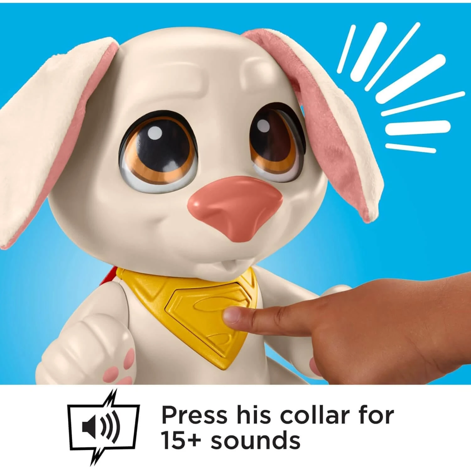 DC COMICS DC Super Pets Baby Krypto Interactive Puppy Sounds Music 20cm - Image 4