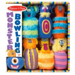 Melissa & Doug Plush Monster 6 Pin Bowling Game With Storage Bag