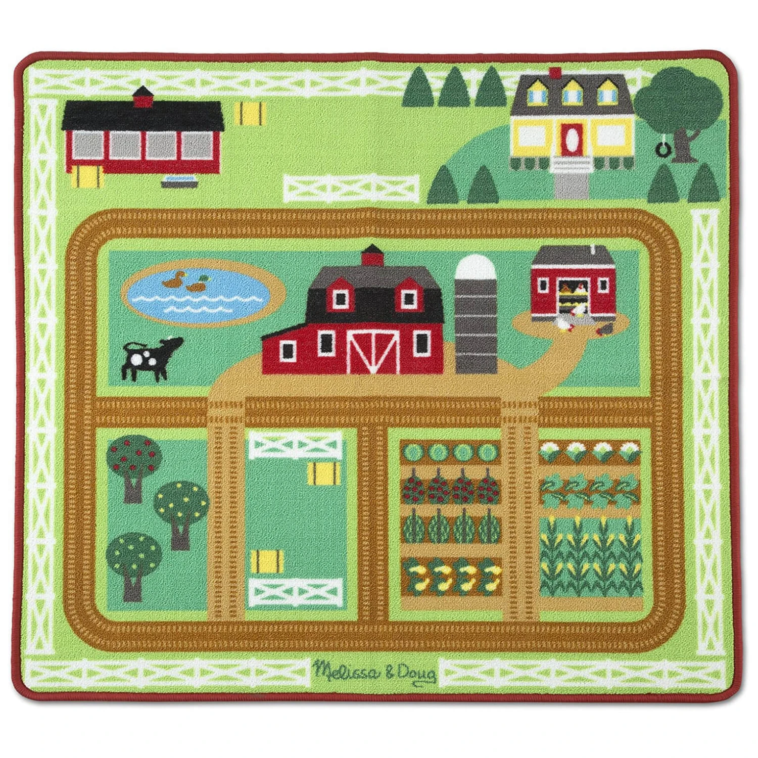 Melissa & Doug Large Activity Rug Play Mat With Accessories 100cm - Image 6