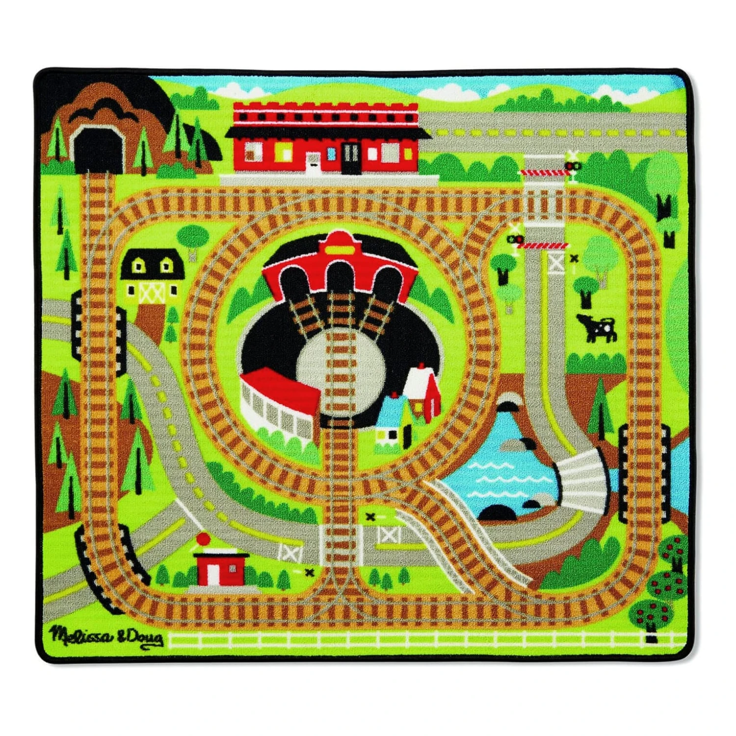 Melissa & Doug Large Activity Rug Play Mat With Accessories 100cm - Image 8