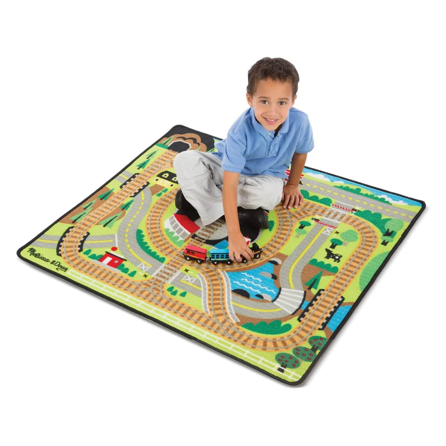 Melissa & Doug Large Activity Rug Play Mat With Accessories 100cm - Image 2