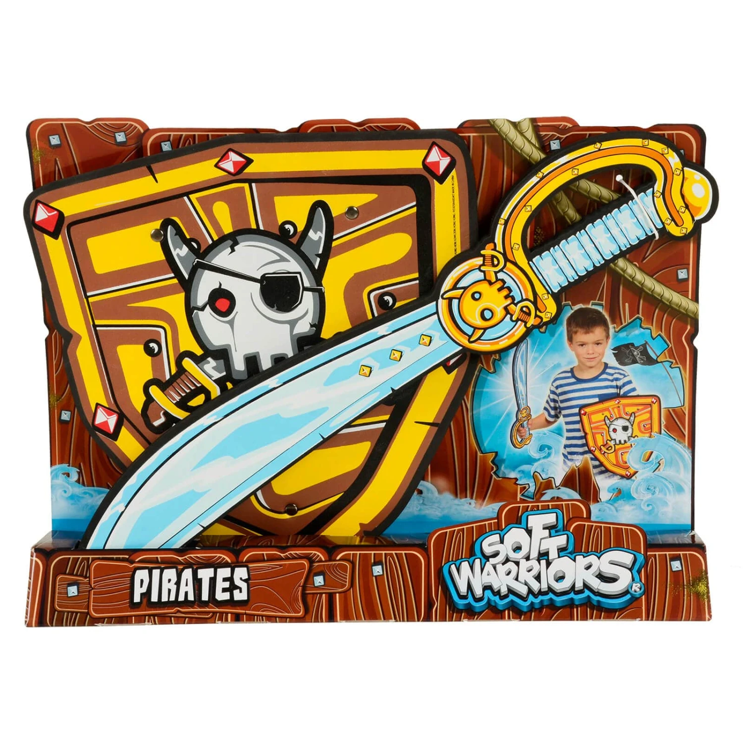 Soft Warriors Sword Play Set Fancy Dress Up Pirate Medieval