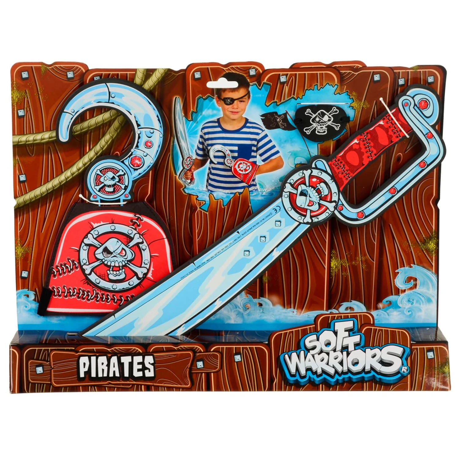 Soft Warriors Sword Play Set Fancy Dress Up Pirate Medieval - Image 3