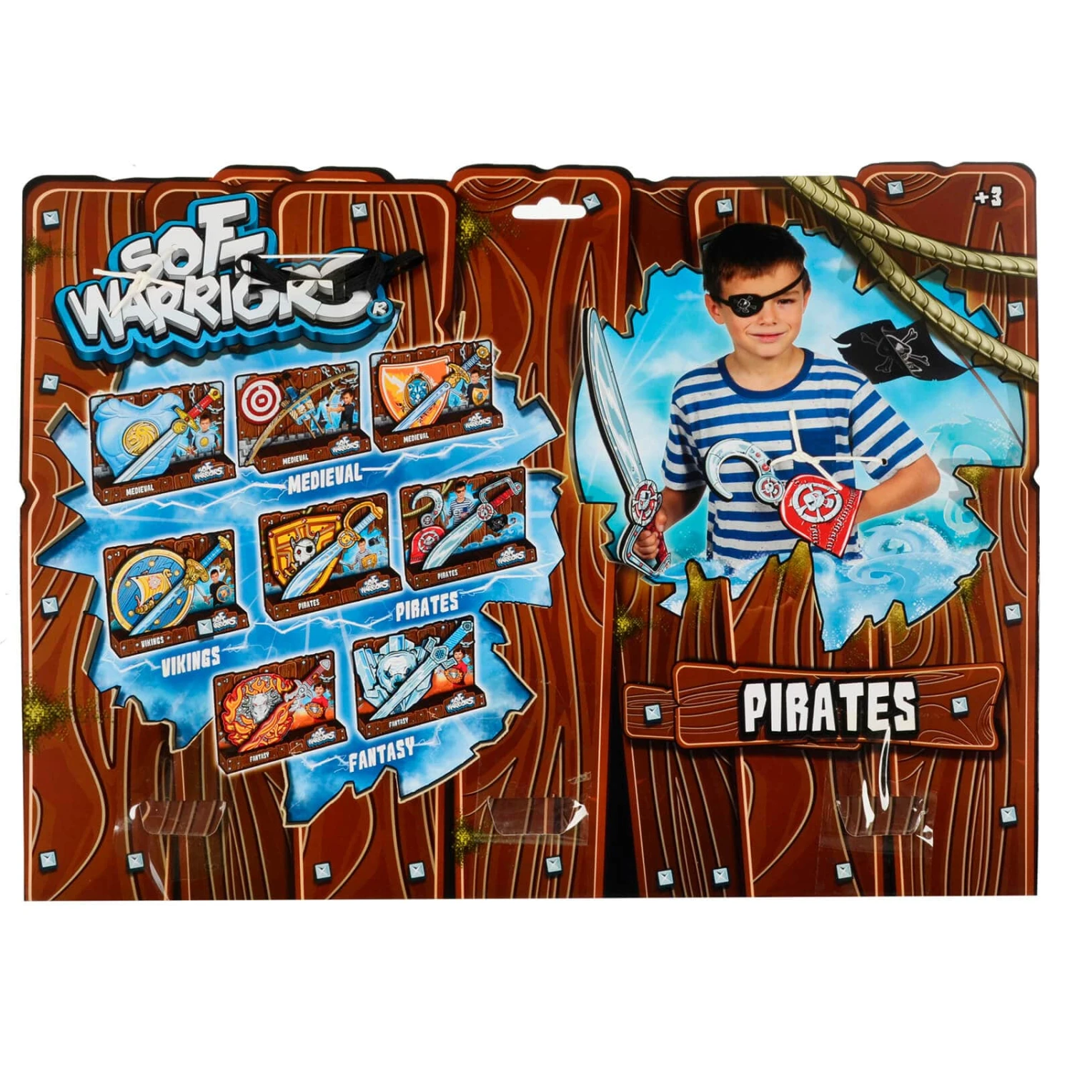 Soft Warriors Sword Play Set Fancy Dress Up Pirate Medieval - Image 4