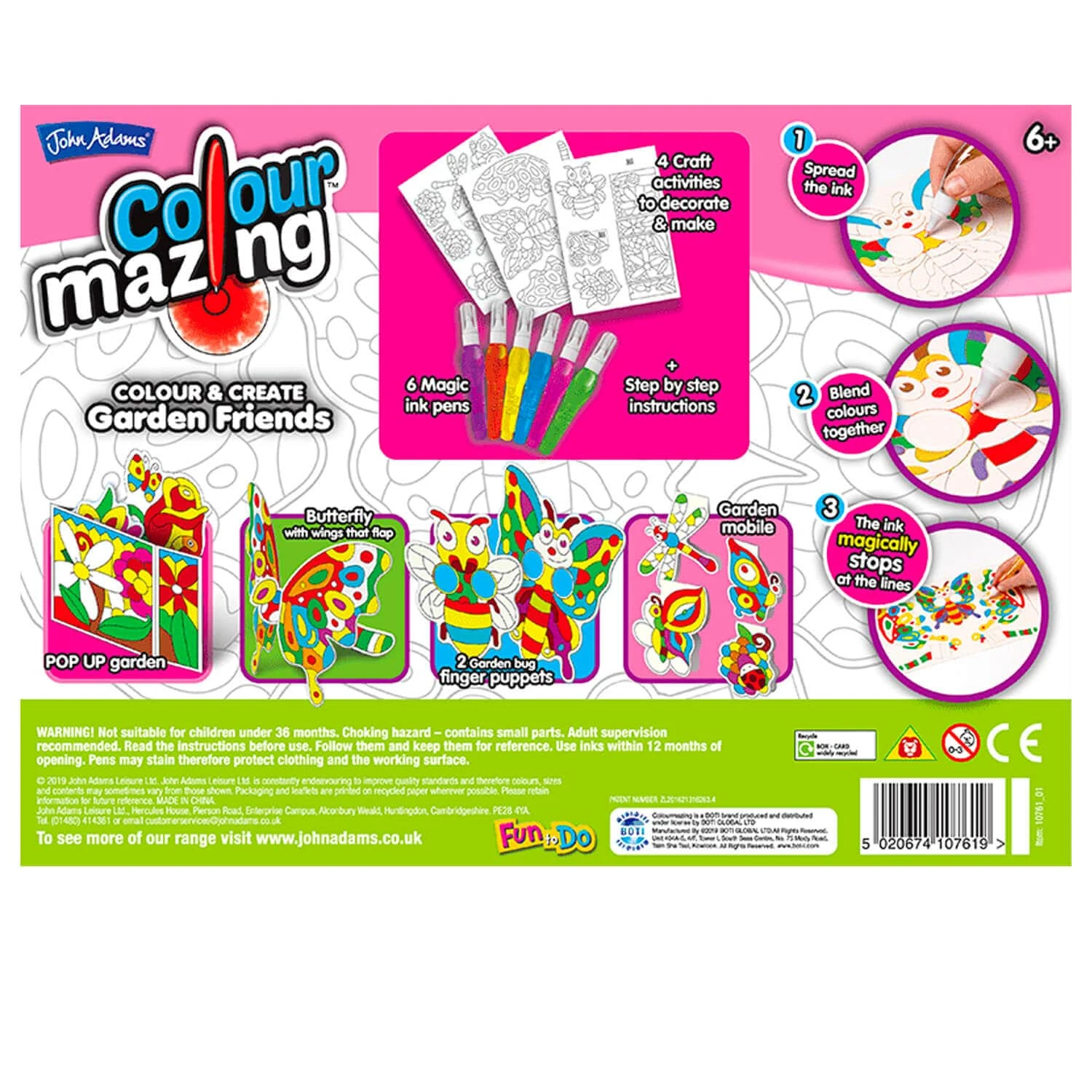 Colourmazing 3D Colour & Create Activity Set Magic Ink Age 6+ - Image 4