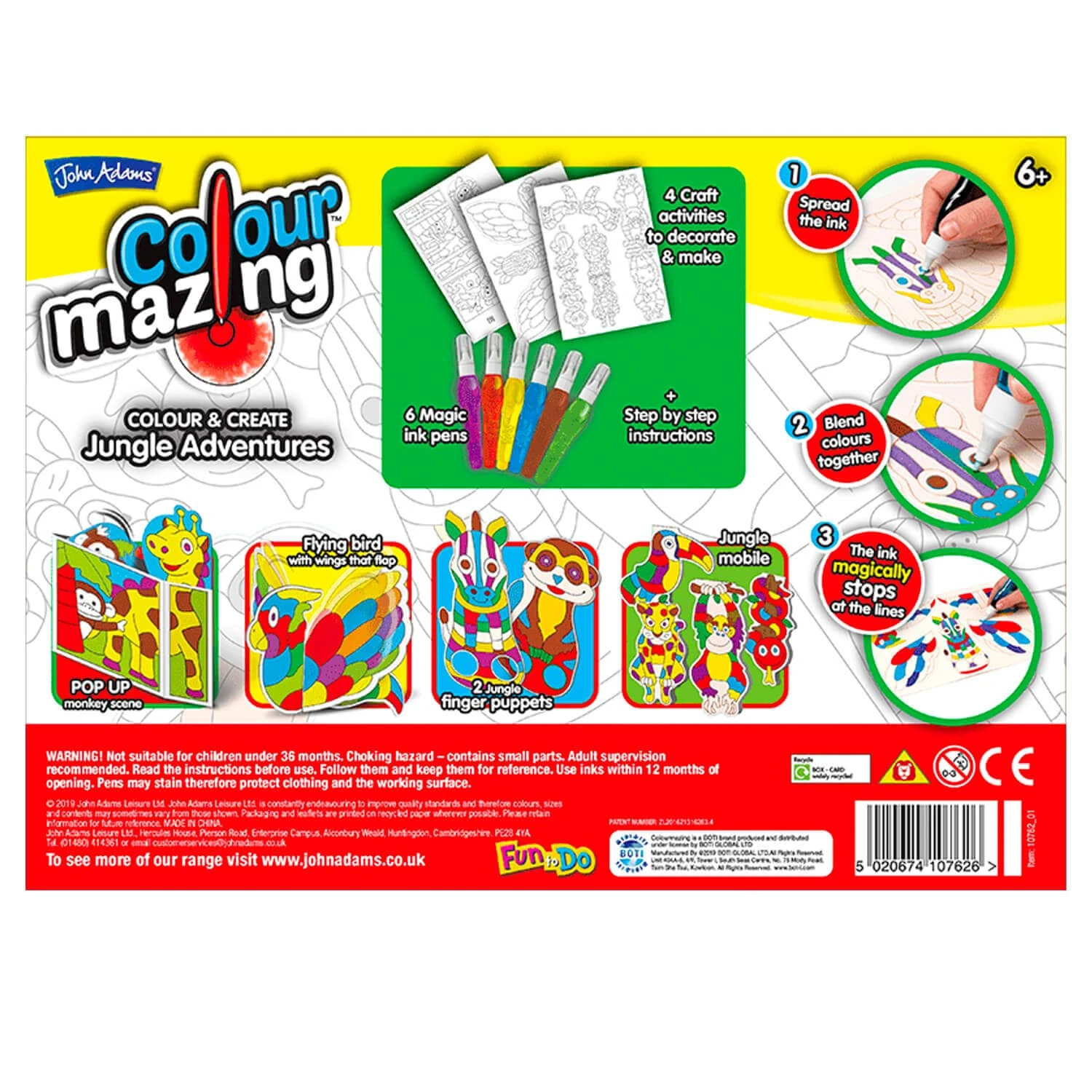 Colourmazing 3D Colour & Create Activity Set Magic Ink Age 6+ - Image 3