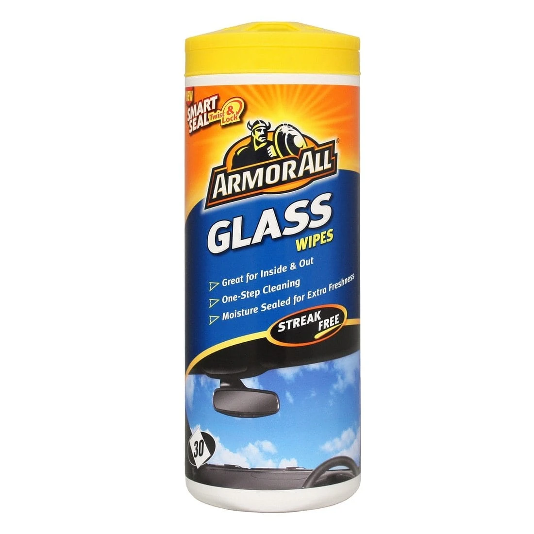 Armor All Windscreen Glass Wipes Car Van Clean Streak Free Pack Of 30