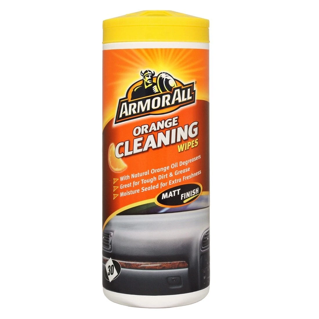 Armor All Orange Oil Degreaser Cleaning Wipes Car Interior Pack Of 30