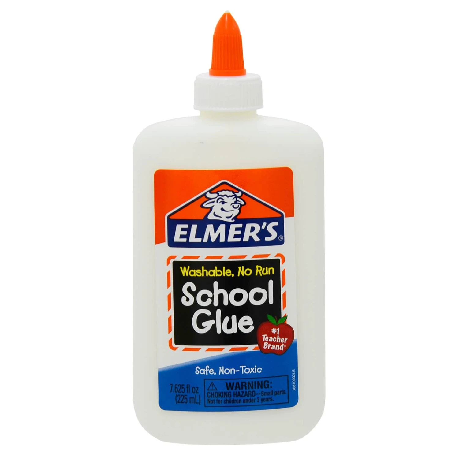 Elmers School Glue Washable No Run Safe Non Toxic 225ml