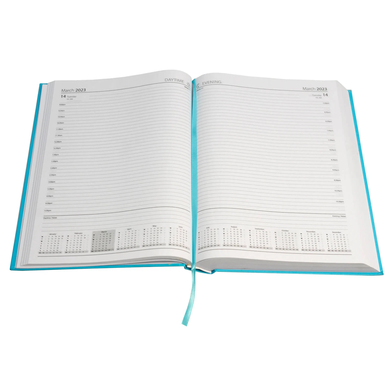 2023 A4 Appointment Diary 2 Pages Per Day Hardback - Image 2