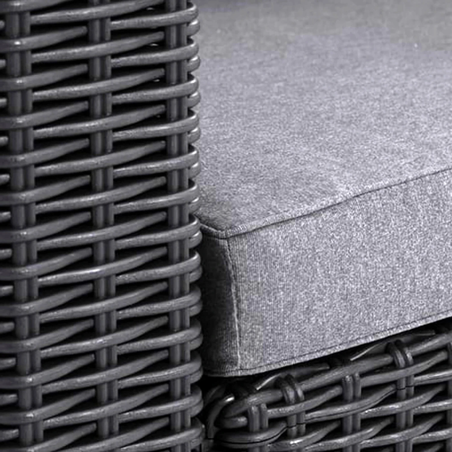 Keter California Garden Armchairs Set Of 2 Grey Resin Rattan - Image 4