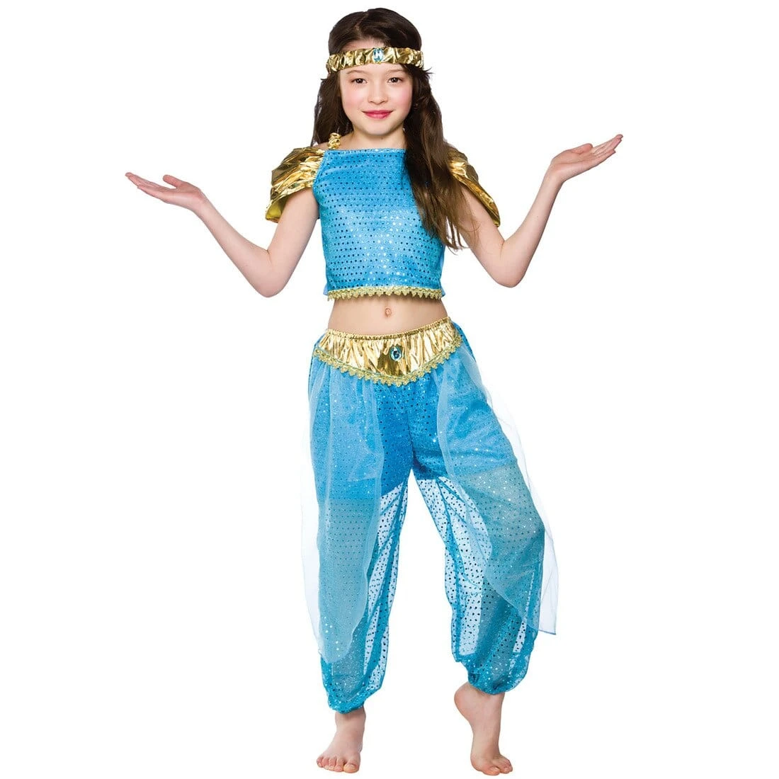 Girls Arabian Princess Fancy Dress Halloween Costume