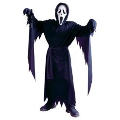 Kids Classic Ghost Face Halloween Fancy Dress Scream Costume