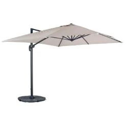 3 X 3m Roma Square Parasol Large Cantilever Garden Shade