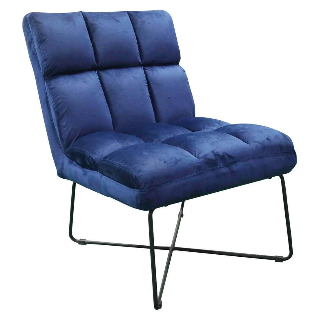 Hodge & Hodge Slipper Lounge Chair With Velvet Style Cover - Image 2