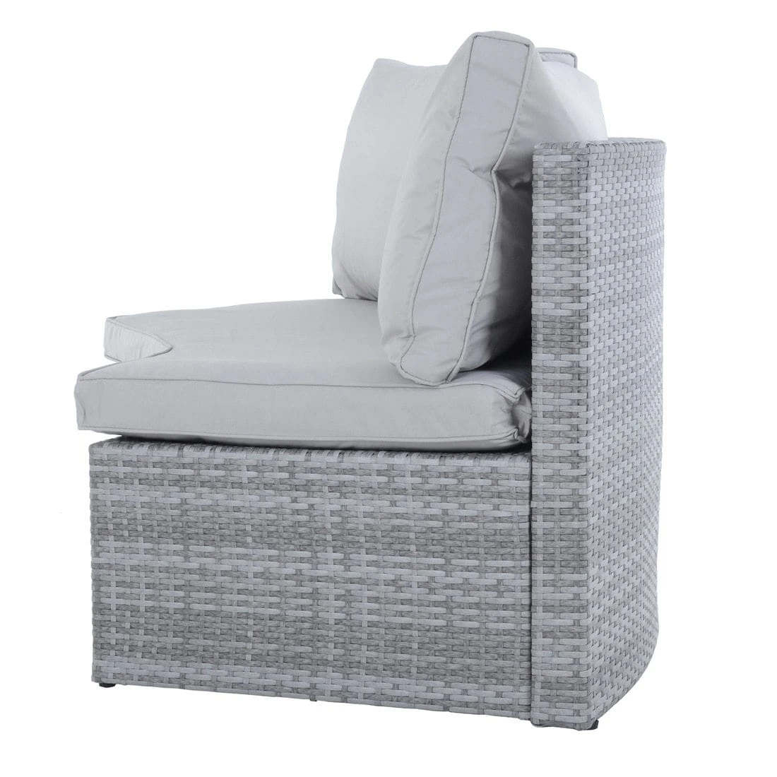 Monte Carlo Garden Sofa Set 6 Seat Grey Rattan Furniture - Image 4
