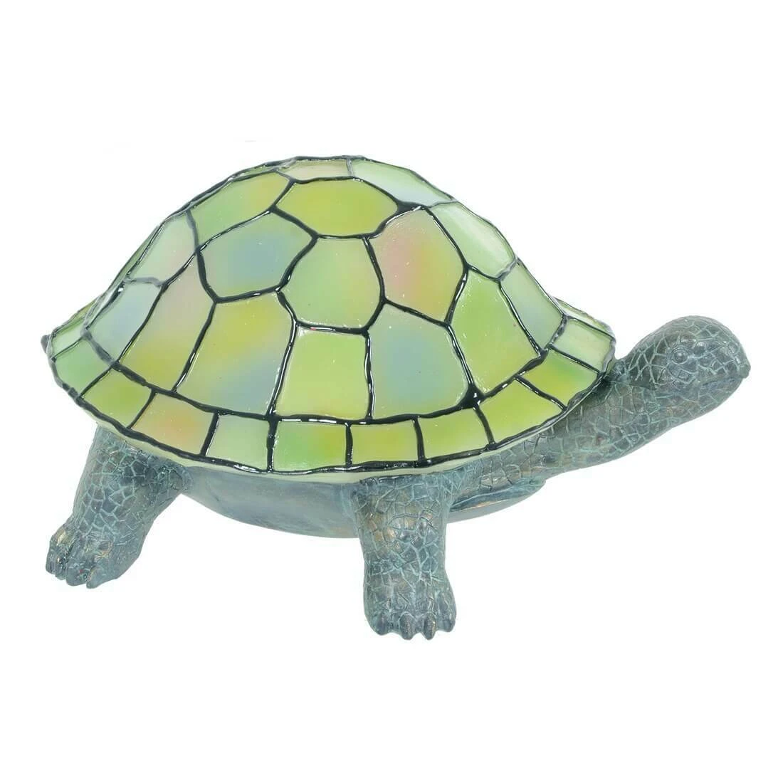 Tortoise Shaped Tiffany Mosaic Style Battery Operated Lamp