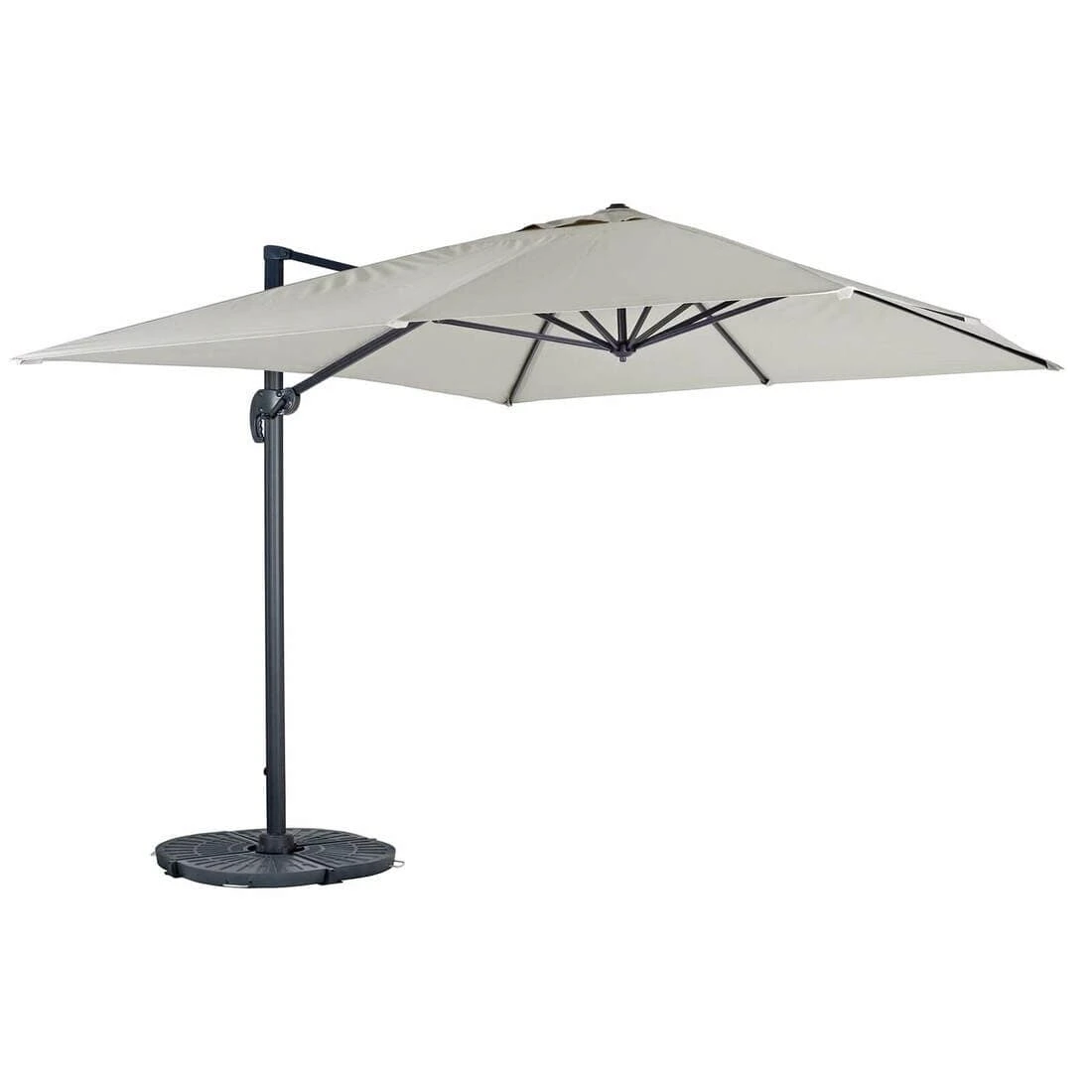 3 X 3m Roma Square Parasol Large Cantilever Garden Shade - Image 3