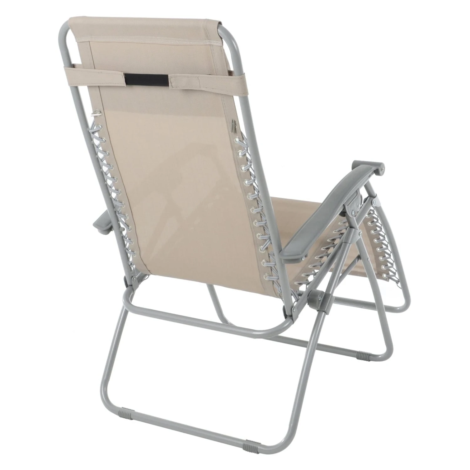 Garden Recliner Chair Taupe Zero Gravity Relaxer Recliner Chair - Image 5