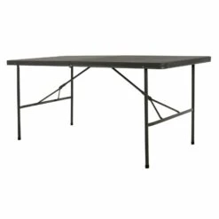 Heavy Duty Folding Trestle Table Garden BBQs Camping 6ft Grey