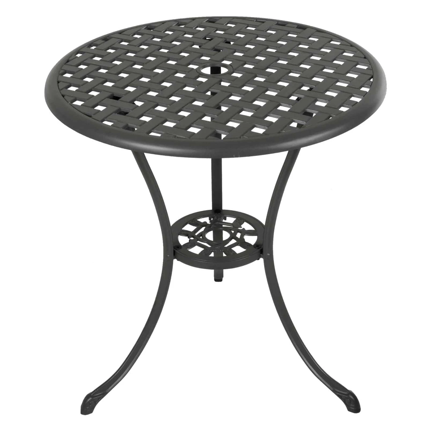 Garden Bistro Set Grey Metal Chairs Table Azuma Denia - Image 4