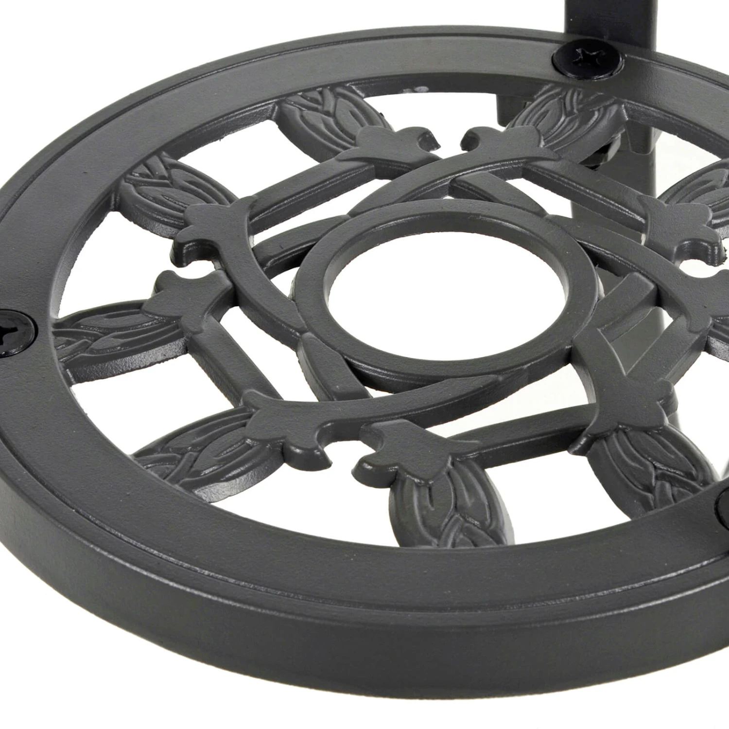 Garden Bistro Set Grey Metal Chairs Table Azuma Denia - Image 10