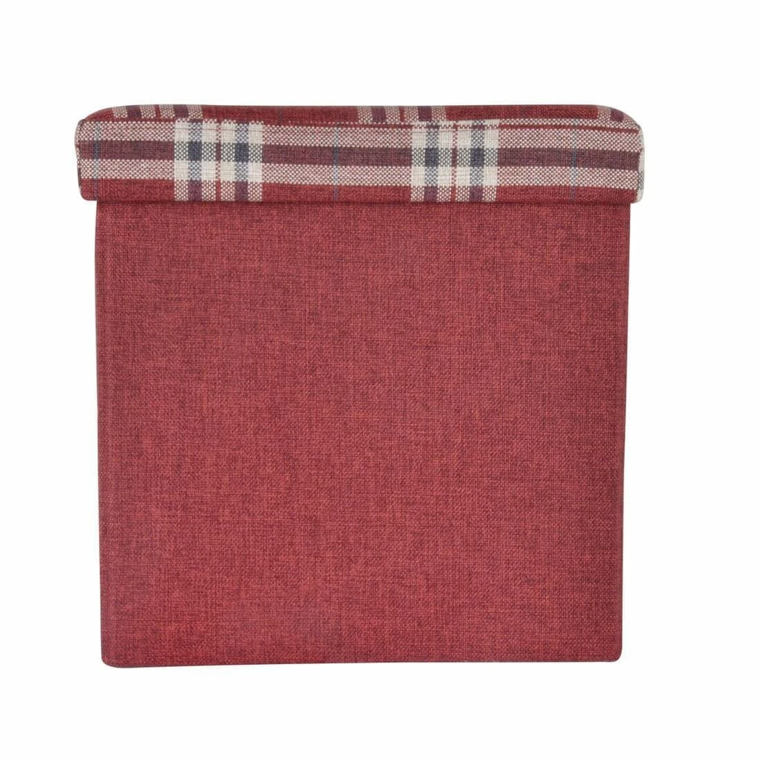 Folding Storage Ottoman Cube With Foam Lid Assorted Colours - Image 9