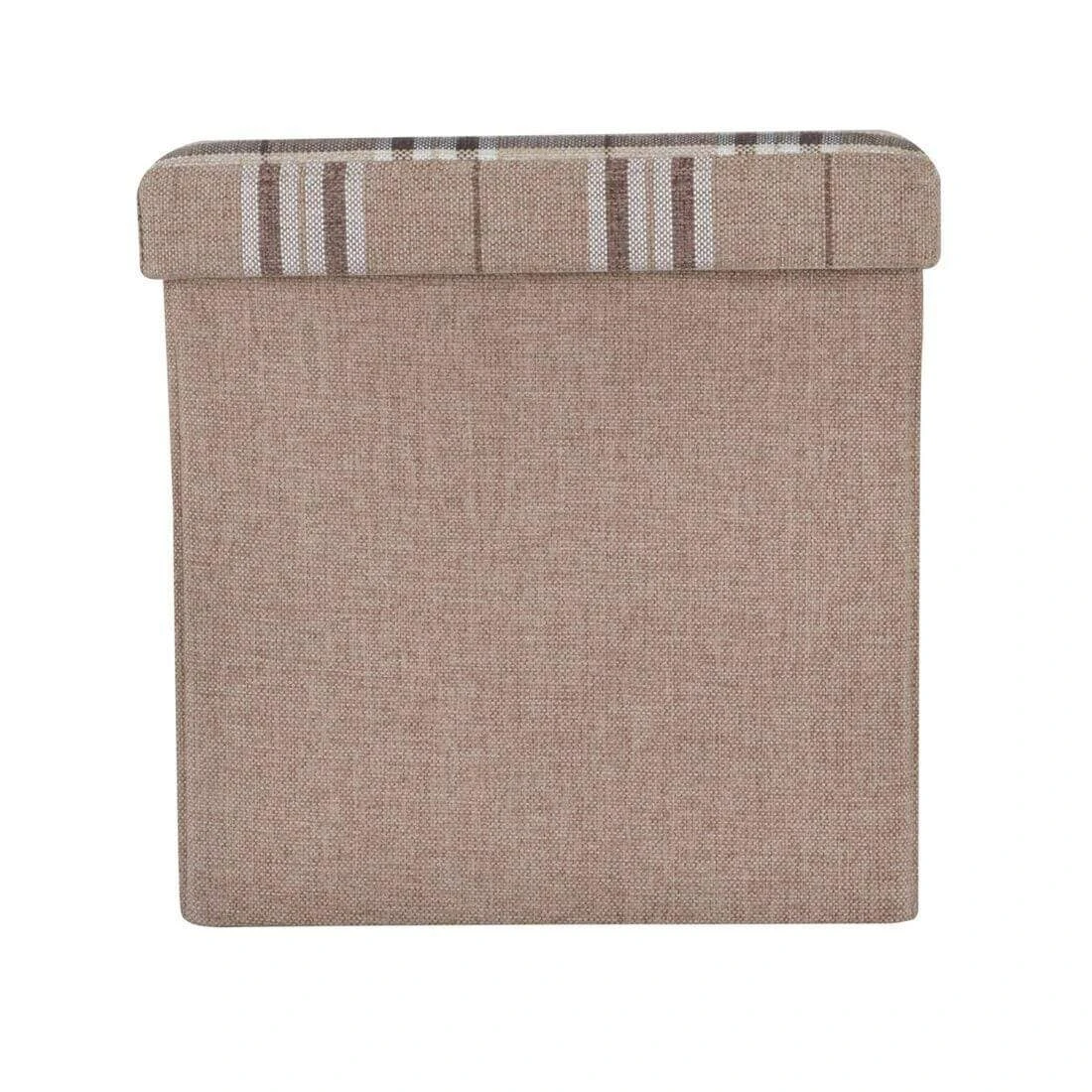 Folding Storage Ottoman Cube With Foam Lid Assorted Colours - Image 3